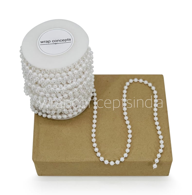 Medium Pearl String - White