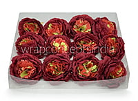 Ornate Peony - Maroon Shaded