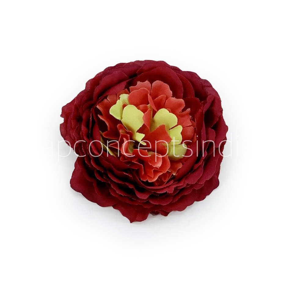 Ornate Peony - Maroon Shaded