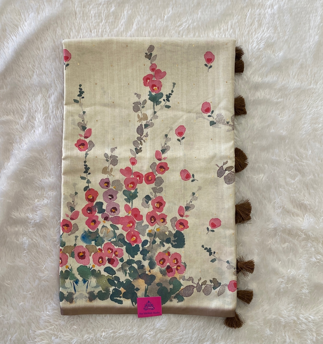 Apsara – Digital Floral Printed Semi Tussar Sarees SWS91