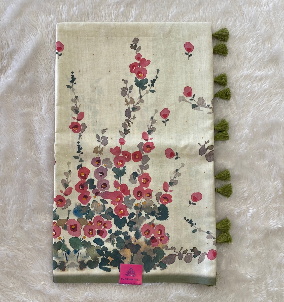 Apsara – Digital Floral Printed Semi Tussar Sarees SWS91