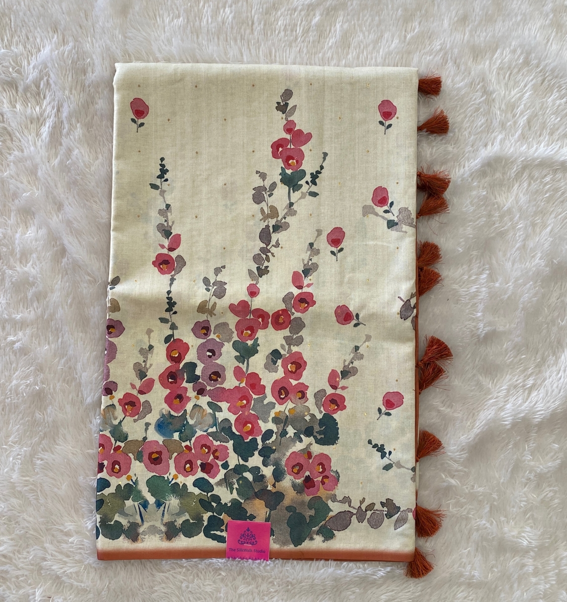 Apsara – Digital Floral Printed Semi Tussar Sarees SWS91