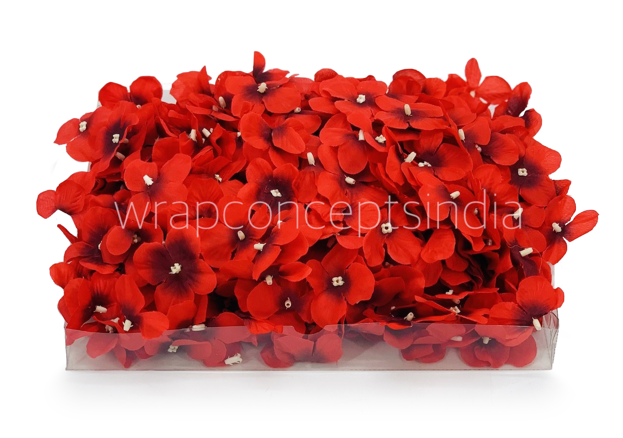 Red Hydrangea Flowers
