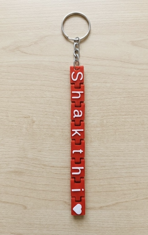 Flexi Name Keychain