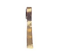 Zigzag Gold Foil Satin Ribbon - 25 mm
