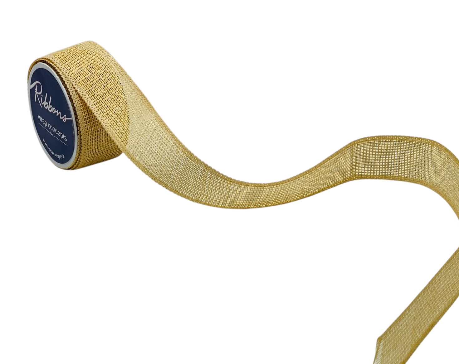 Light Gold Jute Style Ribbon