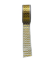 Metallic Chevron Sheer Ribbon