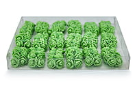Green Foam Rose with Net on stick