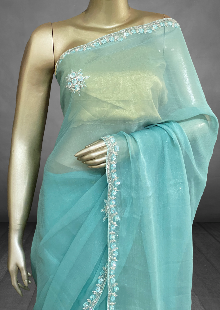 Lydia - The Mildly Shimmer Chiffon Saree 17030