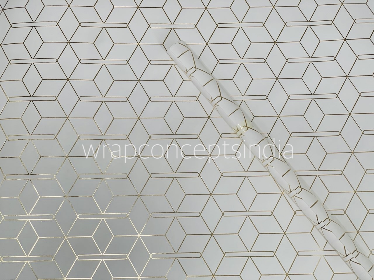 Gold Foil Geometric Gift Wrap