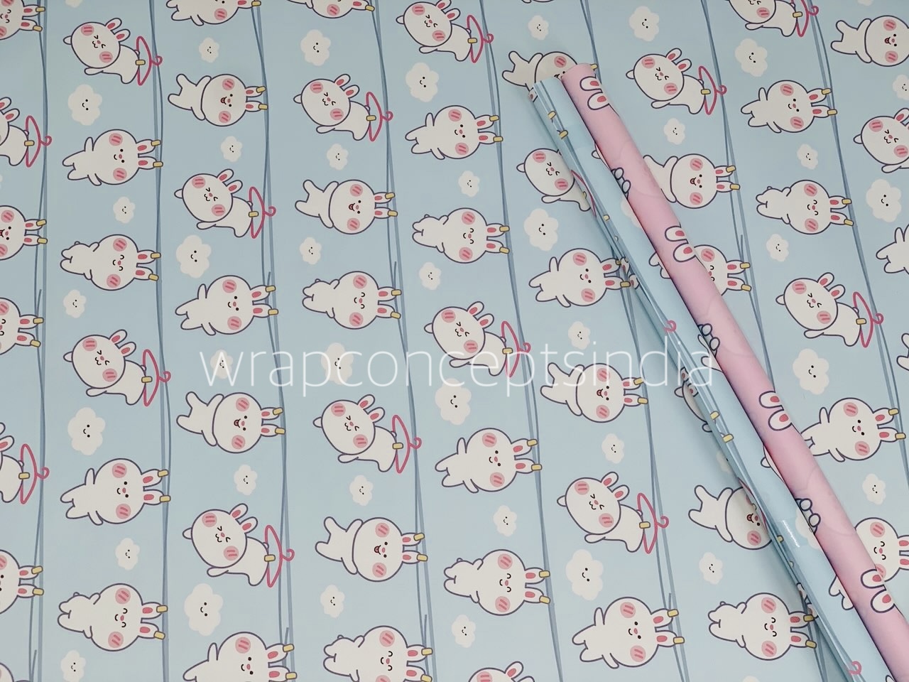 Bunny Love & Cloudy Hops-Gift Wrap Set (Set of 2 Sheets)