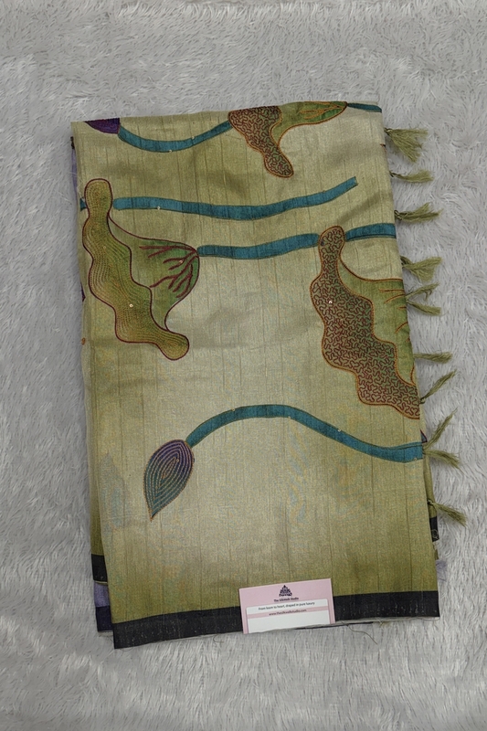 Kamakshi Crepe Tussar Saree : SWS637