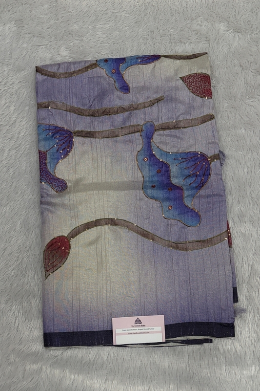 Kamakshi Crepe Tussar Saree : SWS637