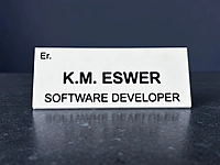 Customisable Professional Name Desk Plate