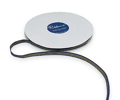 Ribbon with Gold Diagonal Stripes Ribbon with Gold Diagonal Stripes