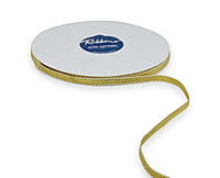 Ribbon with Gold Diagonal Stripes - Multicolour-Baby Pink-100 yards