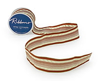 Chocloate Brown & Gold Ribbon with Glitter Edges