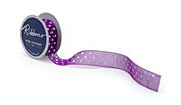 Organza Polka Ribbon - 2.5 cms