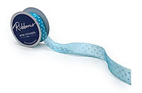 Organza Polka Ribbon - 2.5 cms