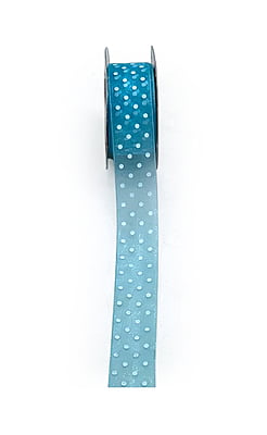 Organza Polka Ribbon - 2.5 cms