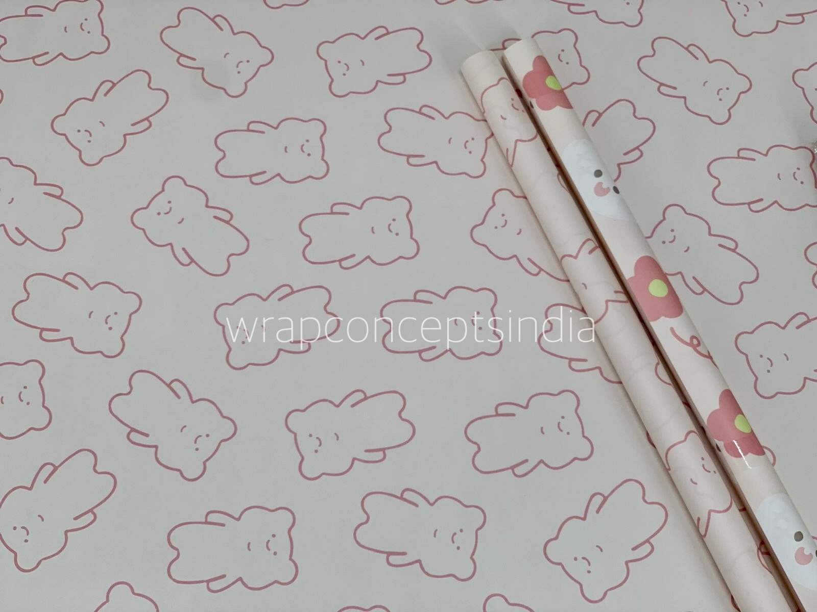 Bear & Bunny Delight Gift Wrap Set (Set of 2 Sheets)