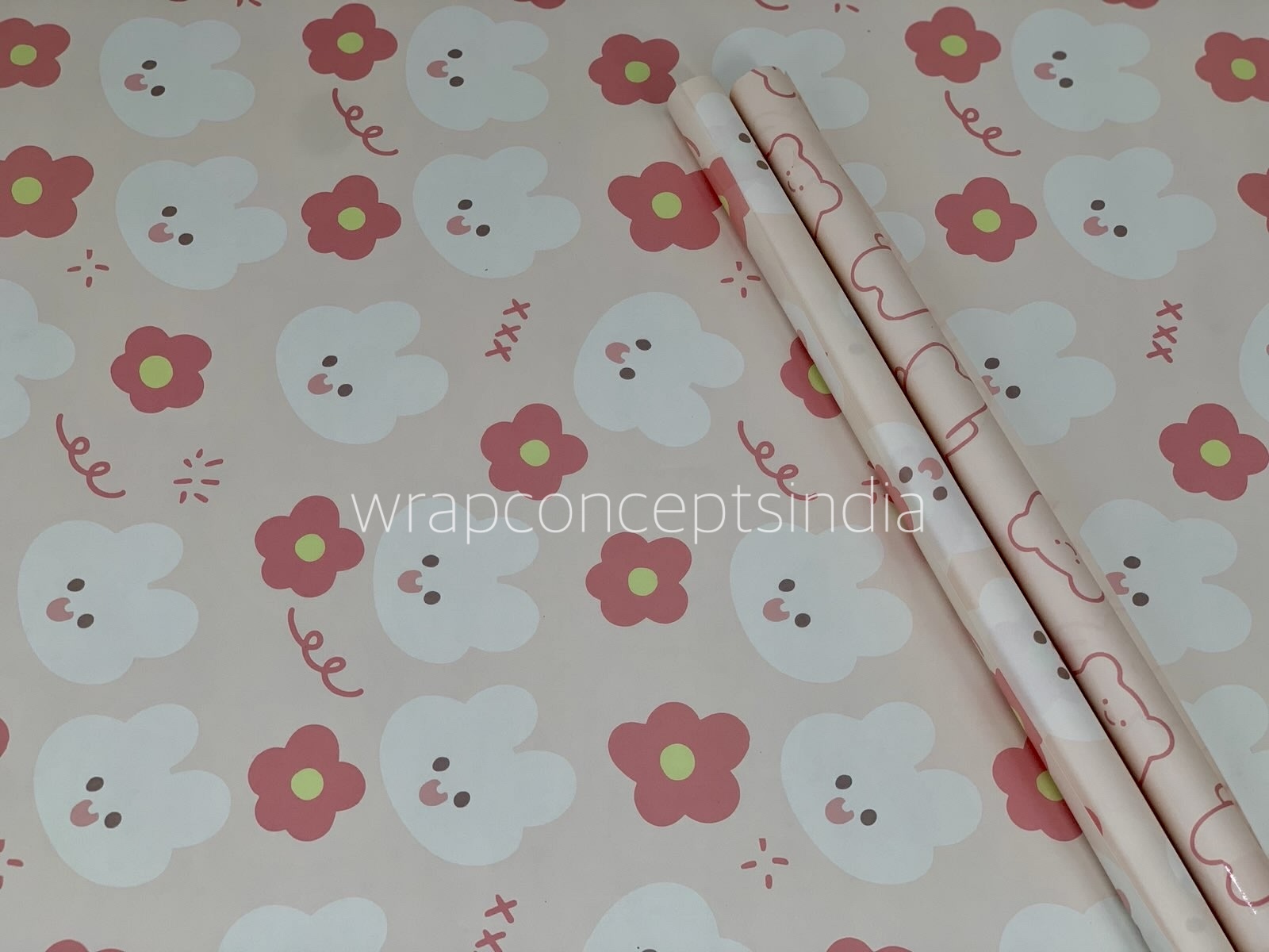Bear & Bunny Delight Gift Wrap Set (Set of 2 Sheets)