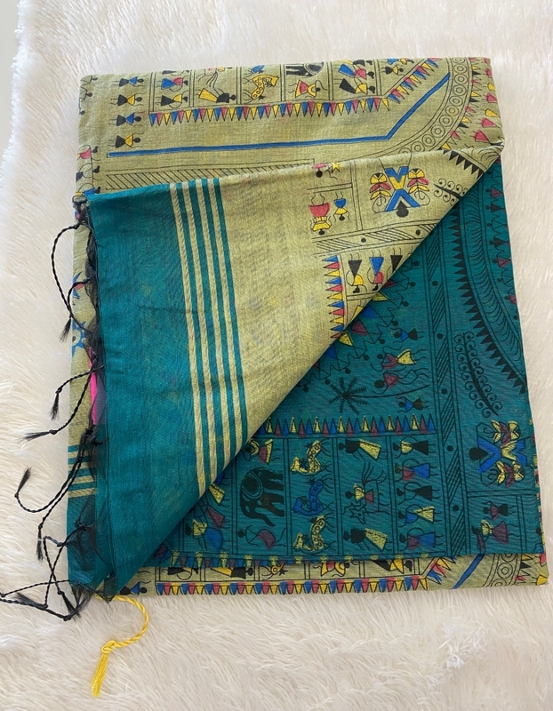 Veeksha - The Cotton Saree with Warli Art SWS108