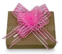 Organza Stripe Pull Bows - 50mm