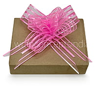 Organza Stripe Pull Bows - 50mm