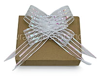 Organza Stripe Pull Bows - 50mm