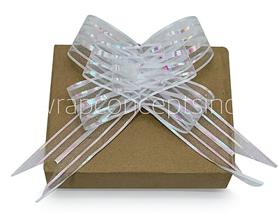 Organza Stripe Pull Bows - 50mm