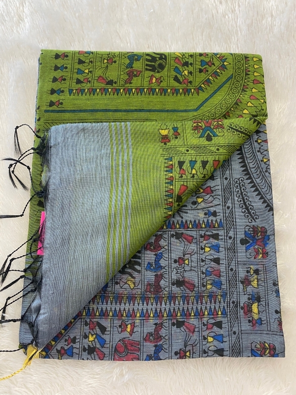 Veeksha - The Cotton Saree with Warli Art SWS109