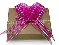 Organza Stripe Pull Bows - 50mm