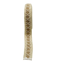 Rustic Natural Jute Lace Trim Ribbon