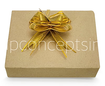 Print & Gold Pull Bows - 30mm