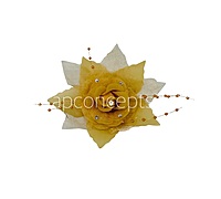 Caramel Pearl Embellished Rose