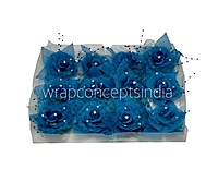 Blue Pearl Embellished Rose