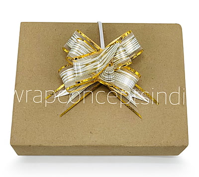 Print & Gold Pull Bows - 30mm