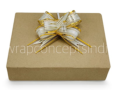 Print & Gold Pull Bows - 30mm