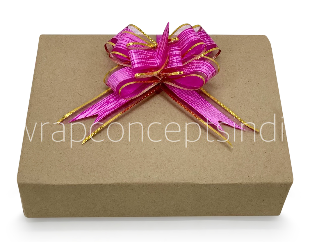 Print & Gold Pull Bows - 30mm