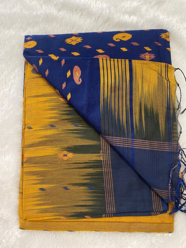 Veeksha - The Cotton Saree with Ikkat Border SWS113