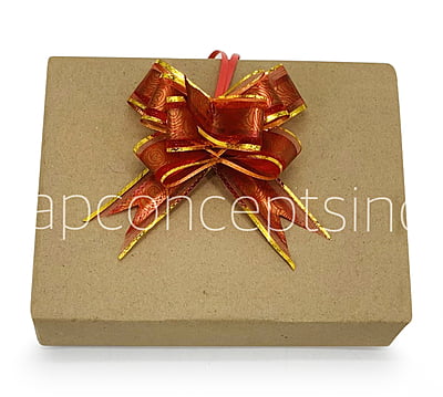 Print & Gold Pull Bows - 30mm