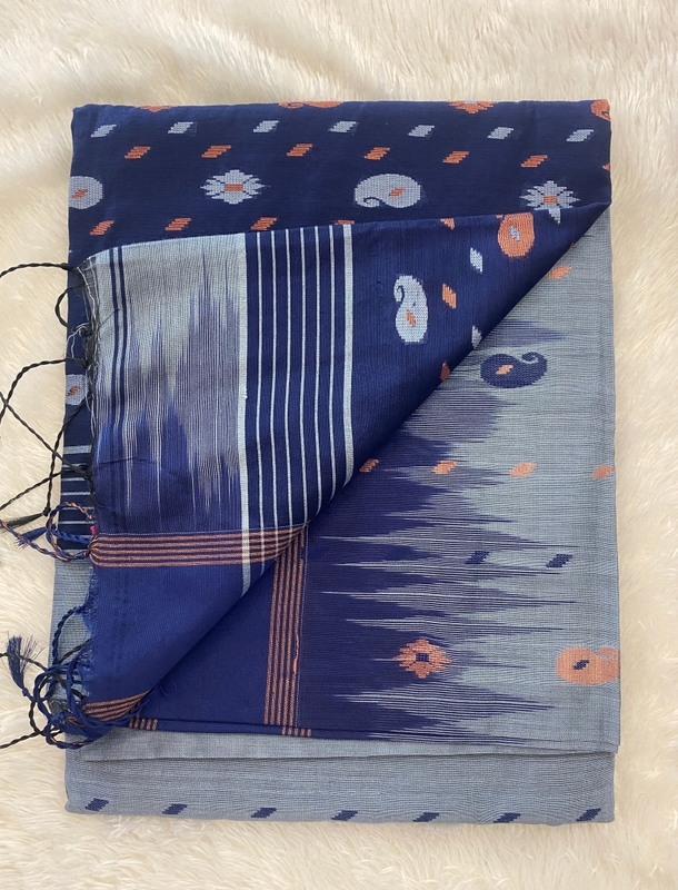 Veeksha - The Cotton Saree with Ikkat Border SWS113