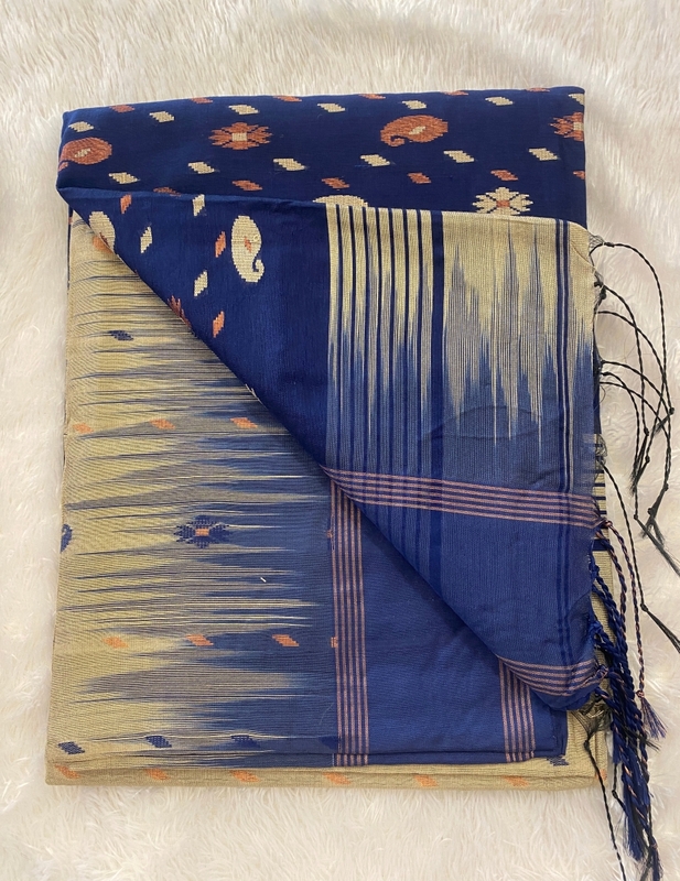 Veeksha - The Cotton Saree with Ikkat Border SWS113