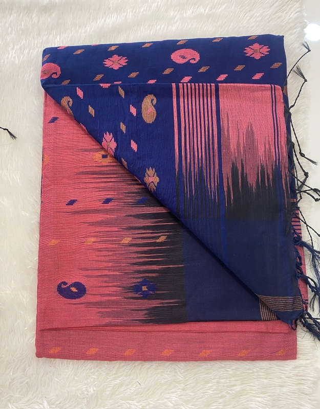 Veeksha - The Cotton Saree with Ikkat Border SWS112