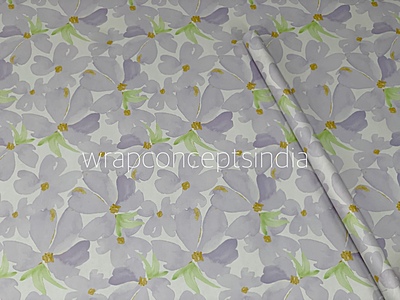 Blush & Lilac Bloom Gift Wrap Set – Lemon & Pink Blooms (Set of 2 Sheets)