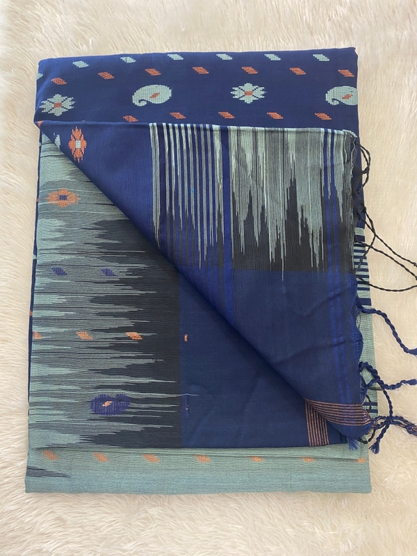 Veeksha - The Cotton Saree with Ikkat Border SWS112