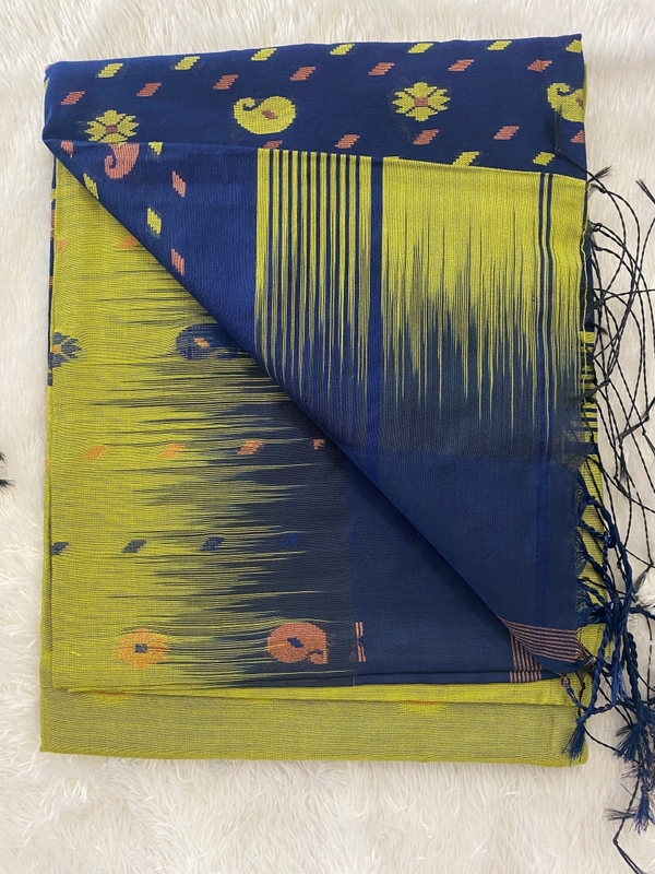 Veeksha - The Cotton Saree with Ikkat Border SWS112