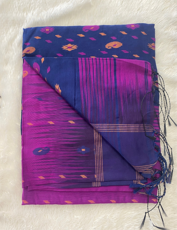 Veeksha - The Cotton Saree with Ikkat Border SWS112