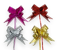 Organza & Metallic Pull Bows - 30mm